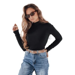 Moteriškas juodas megztinis Lena