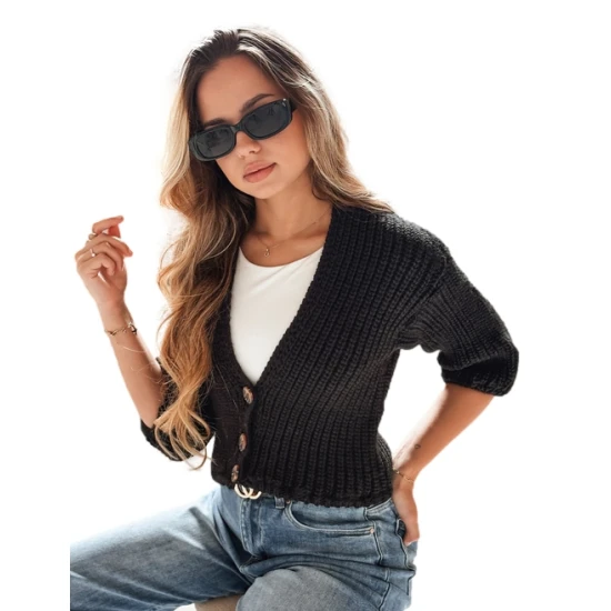 Moteriškas juodas megztinis Lorel Moteriški megztiniai