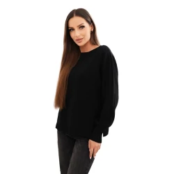 Moteriškas juodos spalvos megztinis Biank