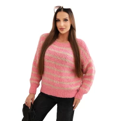 Moteriškas rožinis megztinis Soft