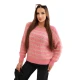 Moteriškas rožinis megztinis Soft