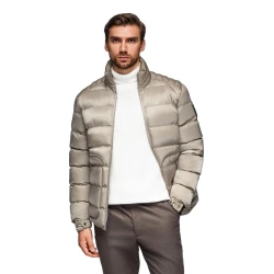 Vyriška dygsniuota pilka striukė Wudi