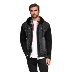 Vyriška juoda džinsinė striukė Ofen