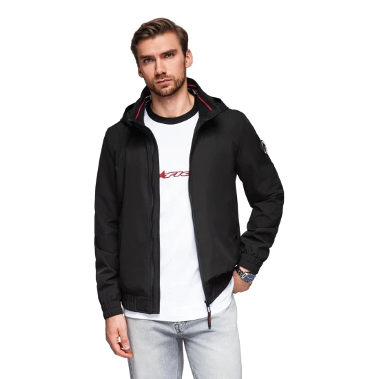 Vyriška juoda striukė Kenit Vyriškos Striukės ir Paltai