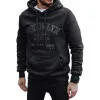 Kobaltowy męski sweter Brooklyn Bluzy z napisami