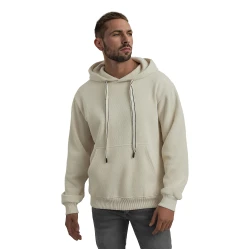 Vyriškas rusvas džemperis su gobtuvu Carla