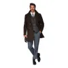 Men's dark brown coat Elegant Coats