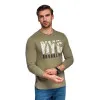 Мужские футболки хаки с длинными рукавами Nyc