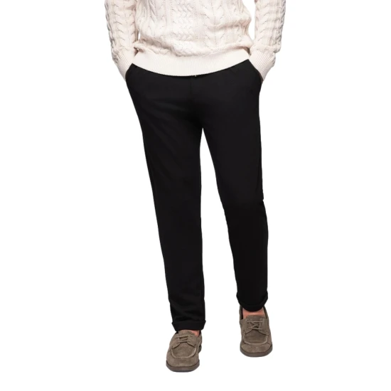 Vyriškos juodos spalvos kelnės Sence Klasikinės kelnės