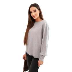 Moteriškas pilkos spalvos megztinis Biank