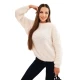 Moteriškas baltos spalvos megztinis Kaja