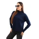 Moteriškas tamsiai mėlynos spalvos megztinis Soni