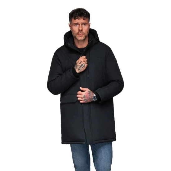 Vyriška ilga juodos spalvos striukė Fend Vyriškos Striukės ir Paltai