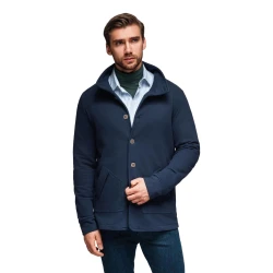 Vyriškas tamsiai mėlynas džemperis Leo