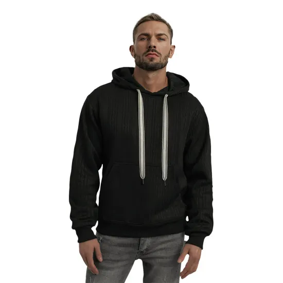 Men's black hooded jumper Race Hooded jumpers