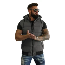 Vyriška tamsiai pilka liemenė Corles