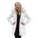 Moteriška baltos spalvos paltas Stel