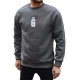 Vyriškas tamsiai pilkas džemperis Gala