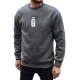 Vyriškas tamsiai pilkas džemperis Gala Džemperiai su užrašais