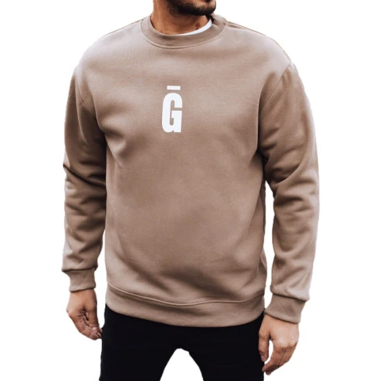 Vyriškas rusvas džemperis Gala Džemperiai su užrašais