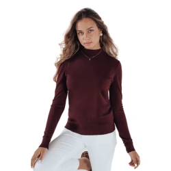 Moteriškas bordo megztinis Lena