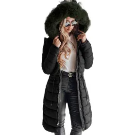 Moteriška juoda žieminė striukė Trend Striukės