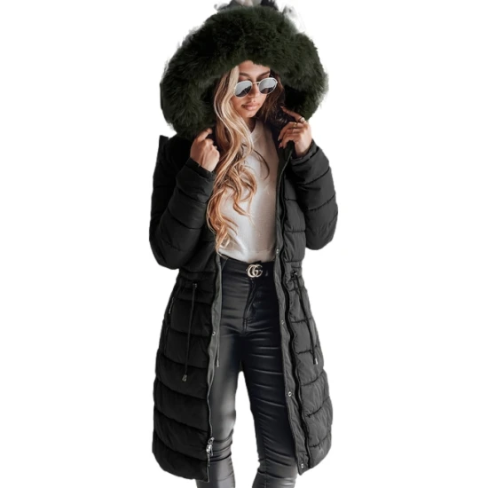 Moteriška juoda žieminė striukė Trend Striukės