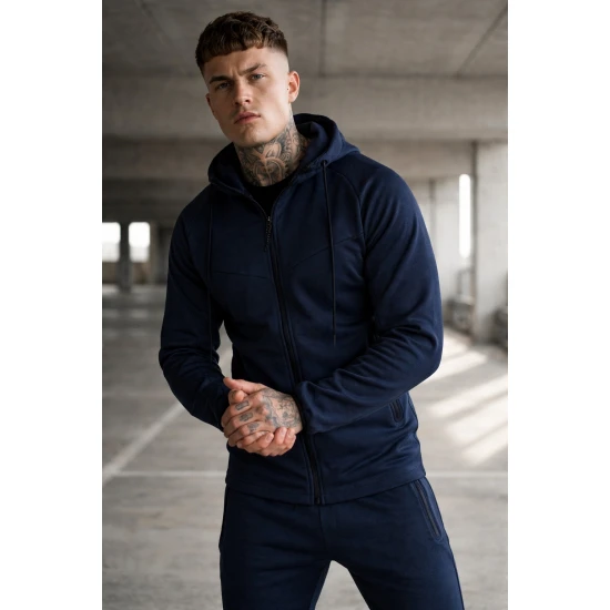 Vyriškas tamsiai mėlynas kostiumas Gibon Sportiniai kostiumai