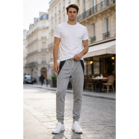 Vyriškos šviesiai pilkos kelnės Doni