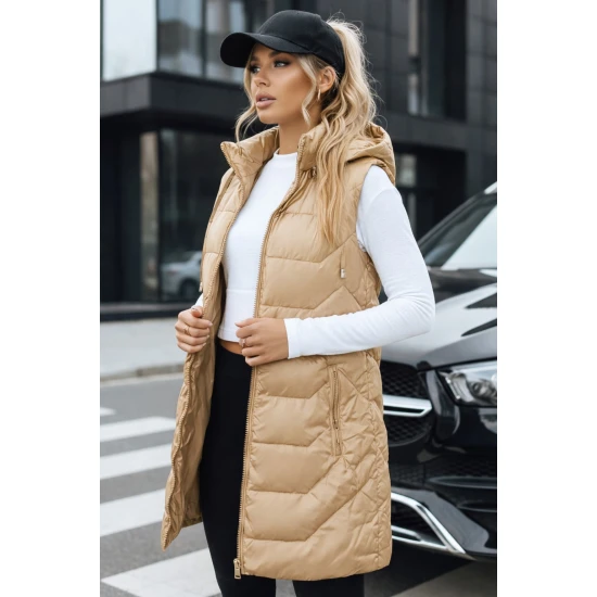 Moteriška ruda dygsniuota liemenė Foxy Moteriškos liemenės