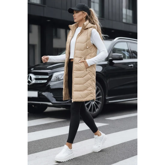 Moteriška ruda dygsniuota liemenė Foxy Moteriškos liemenės