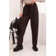Moteriškos rudos spalvos kelnės Ador