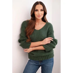 Moteriškas chaki spalvos megztinis Elin