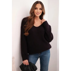 Moteriškas violetinės spalvos megztinis Elin