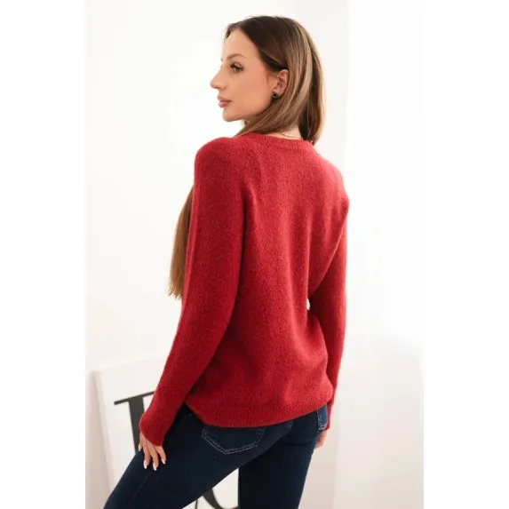 Women's burgundy jumper Arol