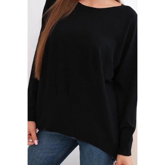 Moteriškas juodas megztinis Star