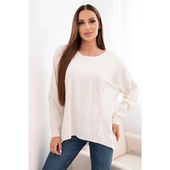 Moteriškas šviesiai rusvas megztinis Star