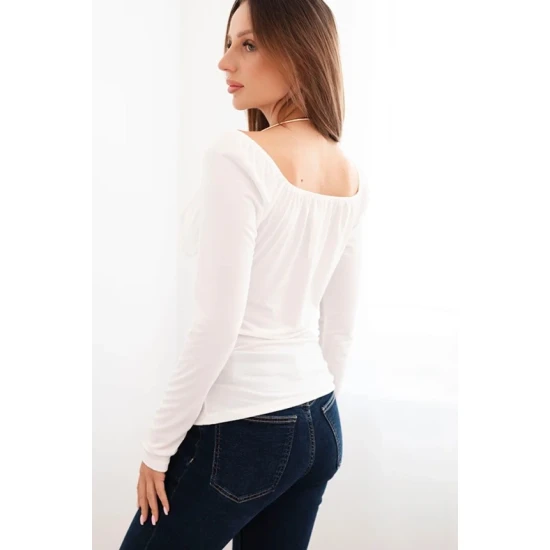 Moteriška balta palaidinė