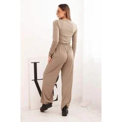 Moteriškas rusvos spalvos komplektas Bert