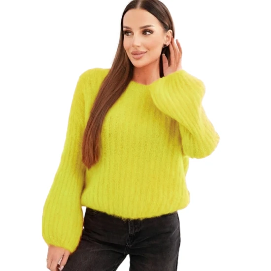 Moteriškas geltonas megztinis Bali