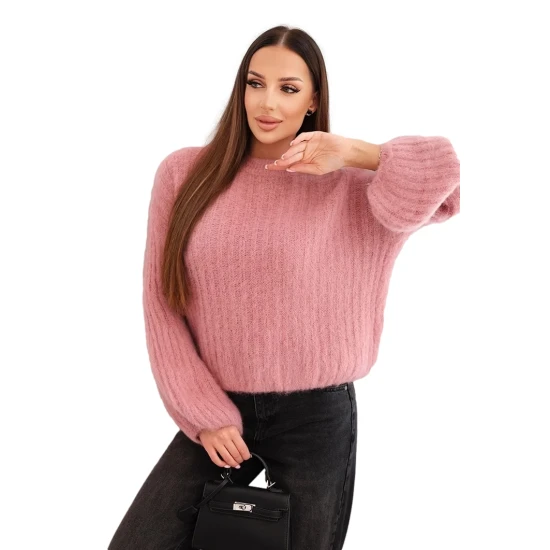 Moteriškas rožinis megztinis Bali