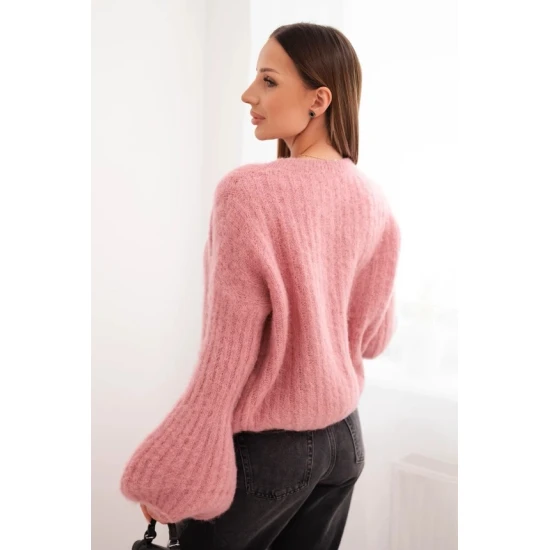Moteriškas rožinis megztinis Bali