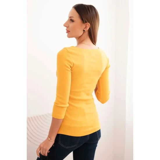 Moteriška ryškiai geltona palaidinė Carla