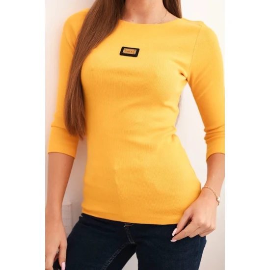 Moteriška ryškiai geltona palaidinė Carla