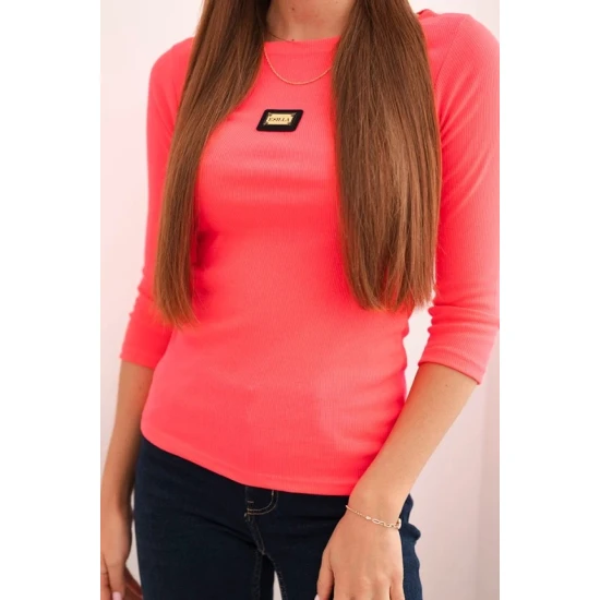 Moteriška rožinė neoninė palaidinė Carla