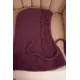 Moteriška tamsiai violetinė kepurė Berlin