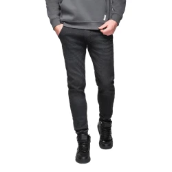 Vyriški juodi džinsai  su raišteliu juosmenyje Patrick