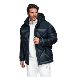 Vyriška tamsiai mėlyna žieminė striukė Blake