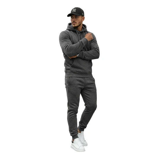 Tamsiai pilkas vyriškas sportinis kostiumas Toni