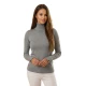 Moteriškas pilkas megztinis su golfu Vestin